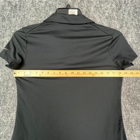 Nike Golf Shirt Womens Medium Black Polo‎ Dri Fit Performance Sundance - Picture 6 of 9